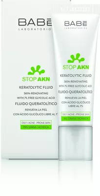 Бабе Лабораториос (Babe Laboratorios) Стоп AКН флюид кератолитический с гликолевой кислотой для проблемной кожи 30 мл — Фото 1