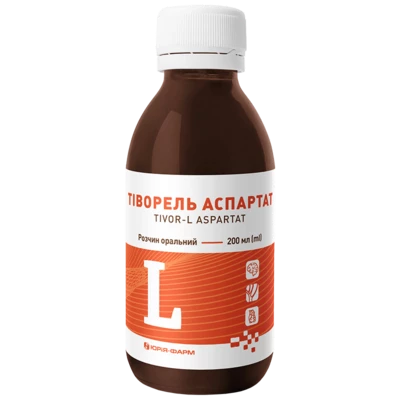 Тіворель аспартат розчин оральний флакон 200 мл — Фото 2