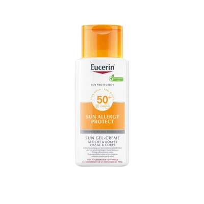 Юцерин (Eucerin) Алерджі Протект крем-гель сонцезахисний для обличчя і тіла SPF50+ 150 мл — Фото 1