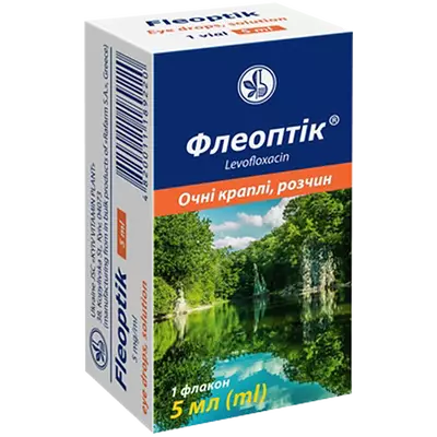 Флеоптік краплі очні розчин 5 мг/мл флакон 5 мл — Фото 1