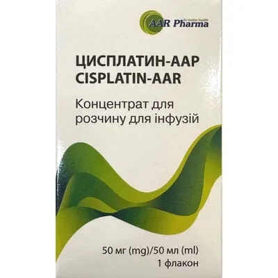 Цисплатин-ААР концентрат для раствора для инфузий 1 мг/мл флакон 50 мл (50 мг) №1 — Фото 1