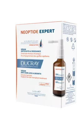 Дюкрей (Ducray) Неоптид Эксперт сыворотка против хронического выпадения волос 100 мл (флакон 2 шт х 50 мл) — Фото 3