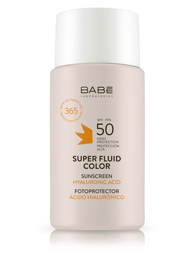 Бабе Лабораторіос (Babe Laboratorios) сонцезахисний тонуючий ВВ супер флюїд для всіх типів шкіри SPF50 50 мл — Фото 1