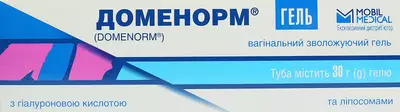 Доменорм вагинальный увлажняющий гель с гиалуроновой кислотой и липосомами туба с аппликатором 30 г — Фото 1