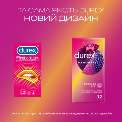 Презервативы Дюрекс (Durex Pleasuremax) с точками и ребрами 12 шт — Фото 4