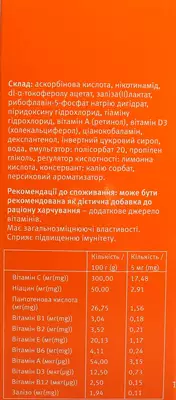 Мультивітамол сироп Доктора Тайсса 200 мл — Фото 2
