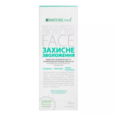 НатурМед (NATURE.med) крем для нормальной и комбинированой кожи лица "Защитное увлажнение" 50 мл — Фото 1