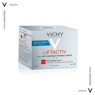 Виши (Vichy) Лифтактив H.A. крем антивозрастной длительного действия коррекция морщин и упругость для всех типов кожи SPF30 50 мл — Фото 4