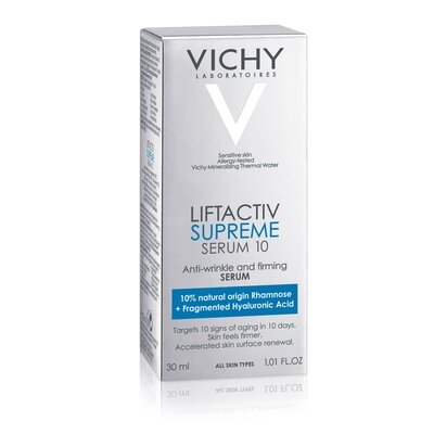 Виши (Vichy) Лифтактив Сюпрем Серум 10 антивозрастная сыворотка для восстановления молодости кожи лица 30 мл — Фото 1