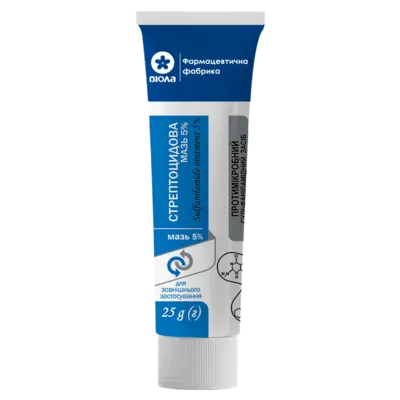 Стрептоцид мазь 5% туба 25 г — Фото 1