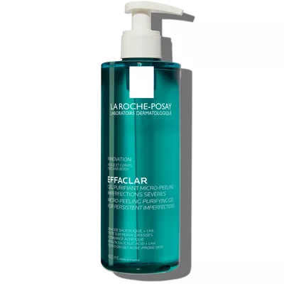 Ля Рош (La Roche-Posay) Эфаклар гель-микропилинг для очищения проблемной кожи лица и тела для уменьшения стойких недостатков 400 мл — Фото 1