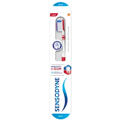 Зубна щітка Сенсодин (Sensodyne) Чутливість зубів і Захист ясен м'яка 1 шт — Фото 1