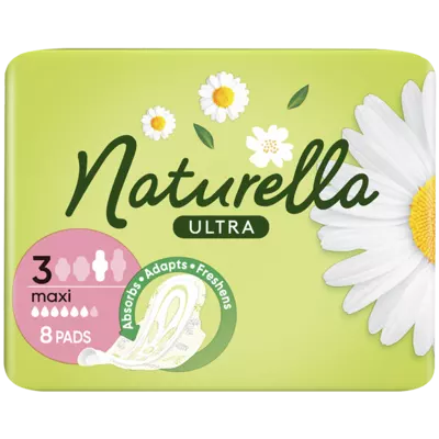 Прокладки Натурелла Ультра Максі (Naturella Ultra Maxі) ароматизовані 3 розмір, 6 крапель 8 шт — Фото 2