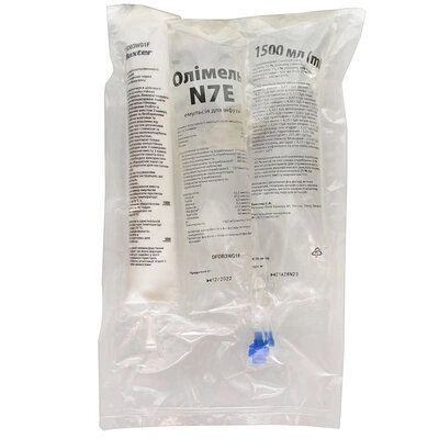 Олимель N7E эмульсия для инфузий пакет трехкамерный пластиковый в защитной оболочке 1500 мл №4 — Фото 1