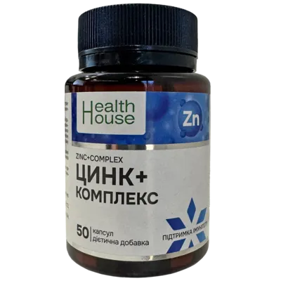 Цинк+комплекс капсули №50 фл., Хелз Хаус — Фото 1