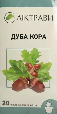 Дуба кора у фільтр-пакетах 2,5 г №20 — Фото 1