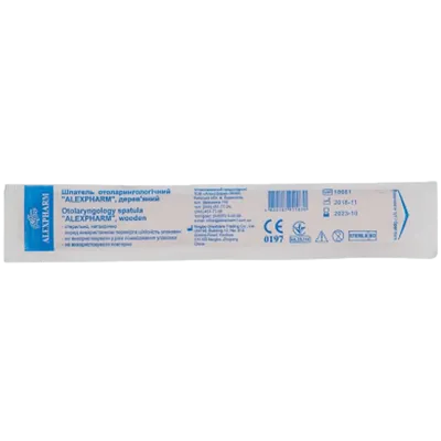 Шпатель отоларингологический деревянный Алексфарм (Alexpharm) 1 шт — Фото 1