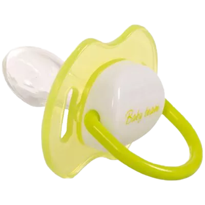 Пустышка Беби Тим (Baby Team) 3008 силиконовая ортодонтическая с колпачком ночная с 12 месяцев — Фото 2