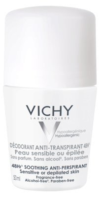 Віши (Vichy) Дезодорант-антиперспірант кульковий 48 годин для чутливої шкіри 50 мл — Фото 1
