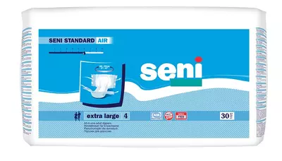 Подгузники для взрослых Сени Стандарт Эйр Экстра Лардж (Seni Standart Air Extra Large) размер 4 30 шт — Фото 1