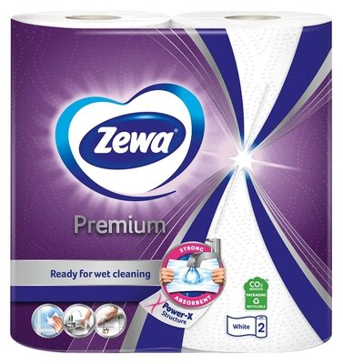 Рушник Зева Преміум (Zewa Premium) 2 рулони — Фото 1