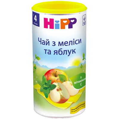 Чай Хіпп (HiPP) з меліси та яблук з 4 місяців 200 г — Фото 1