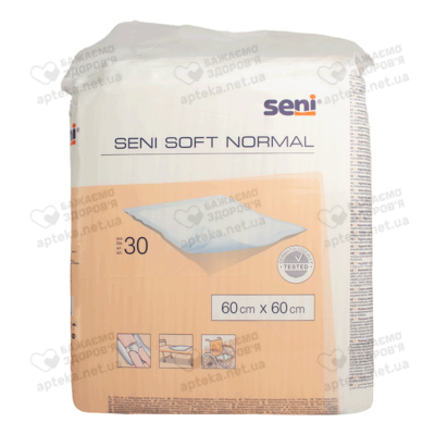 Пелюшки Сені Софт Нормал (Seni Soft  Normal) 60 см*60 см 30 шт — Фото 4
