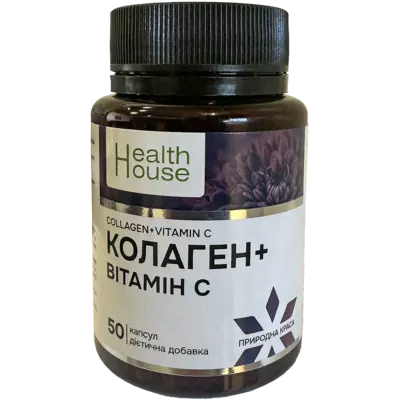 Коллаген + Витамин C капсулы №50, Хелз Хаус — Фото 1