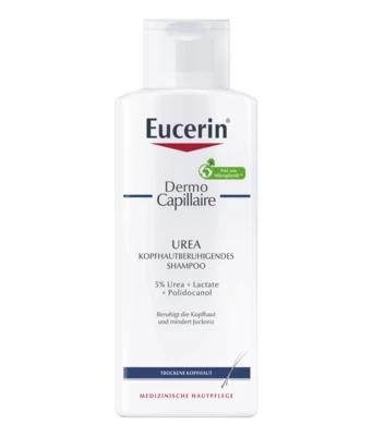 Юцерин (Eucerin) ДермоКапилляр Уреа шампунь успокаивающий для сухой и раздраженной кожи головы 250 мл — Фото 1