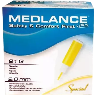 Скарификатор (ланцет) автоматический Медланс плюс спешл (Mеdlance plus Special) лезвие 0,8 мм, глубина прокола 2 мм 200 шт — Фото 2