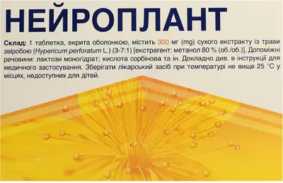 Нейроплант таблетки покрытые оболочкой 300 мг №20 — Фото 1