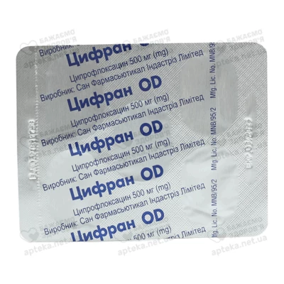 Цифран ОД таблетки покрытые оболочкой 500 мг №5 — Фото 5