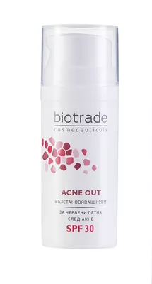 Биотрейд (Biotrade) Акне Аут крем восстанавливающий для кожи со следами постакне SPF30 30 мл — Фото 1