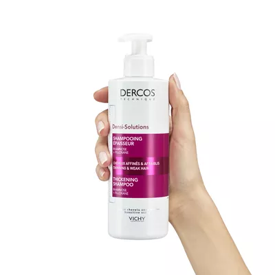 Виши (Vichy) Деркос Денси-Солюшнз шампунь для восстановления густоты и объема тонких ослабленных волос 400 мл — Фото 5