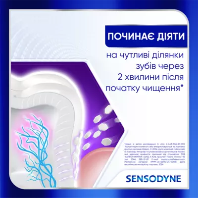 Зубна паста Сенсодин (Sensodyne) Клінічне відновлення з фтором 75 мл — Фото 5