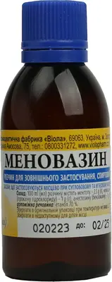 Меновазин флакон полімерний 40 мл — Фото 1