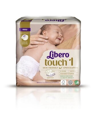 Подгузники для детей Либеро Тач (Libero Touch) размер 1 (2-5 кг) 22 шт — Фото 1