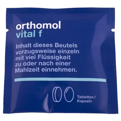 Ортомол Вітал Ф (Orthоmol Vital F) для жінок капсули і таблетки курс 30 днів — Фото 3