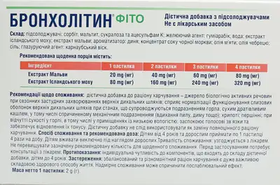 Бронхолитин Фито пастилки №24 — Фото 2