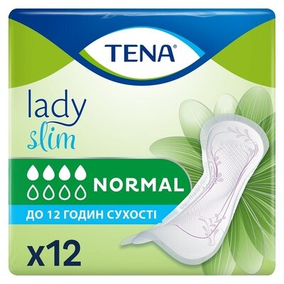 Прокладки урологічні жіночі Тена Леді Слім Нормал (Tena Lady Slim Normal) 12 шт — Фото 2