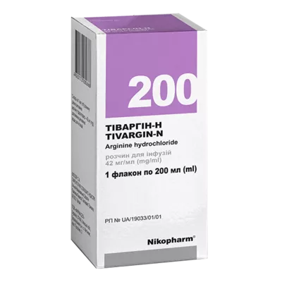 Тиваргин-Н раствор для инфузий 42 мг/мл флакон 200 мл №10 — Фото 1