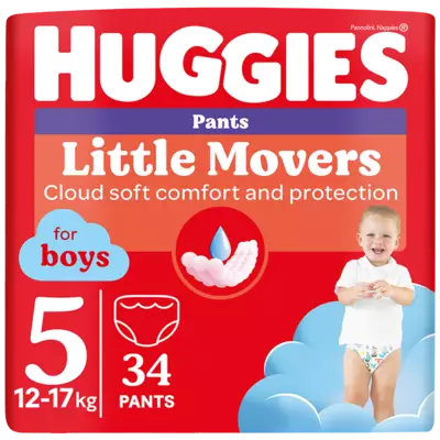 Підгузники-труси для хлопчиків Хаггіс Пантс (Huggies Pants) розмір 5 (12-17 кг) 34 шт — Фото 1