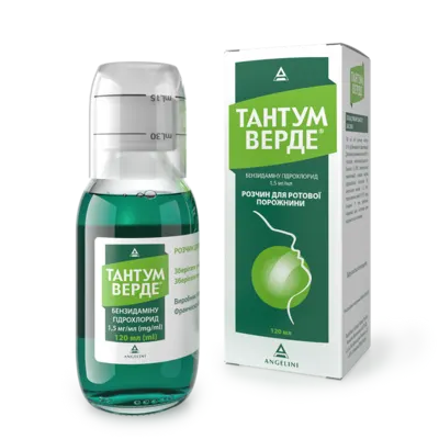 Тантум Верде раствор для ротовой полости флакон 120 мл — Фото 1