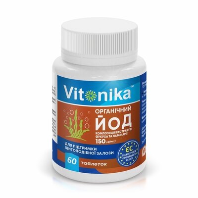 Вітоніка (Vitonika) Йод органічний таблетки №60 — Фото 1