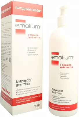 Емоліум емульсія для тіла для сухої, чутливої та схильної до подразень шкіри 400 мл — Фото 4