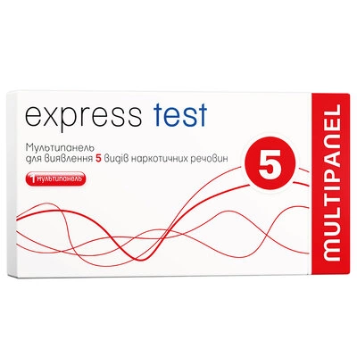 Тест Экспресс Тест (Express Тest) для определения 5 наркотиков в моче 1 шт — Фото 1
