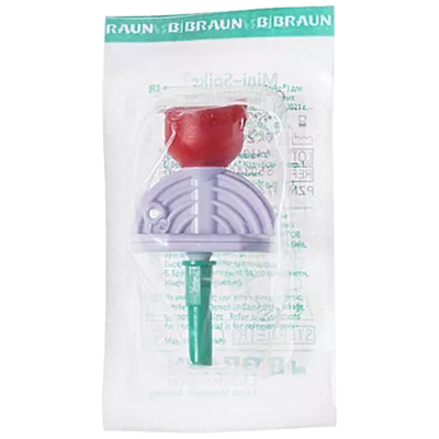 Канюля для аспірації або ін'єкції Міні-Спайк Плюс (Mini-Spike Plus)  червона 1 шт — Фото 1