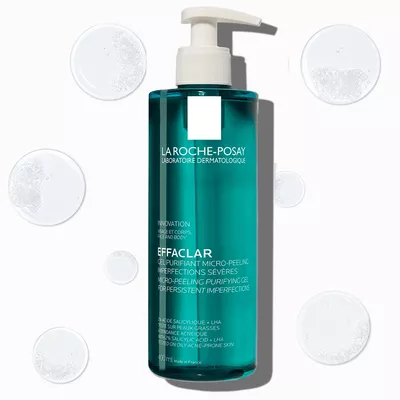 Ля Рош (La Roche-Posay) Эфаклар гель-микропилинг для очищения проблемной кожи лица и тела для уменьшения стойких недостатков 400 мл — Фото 3