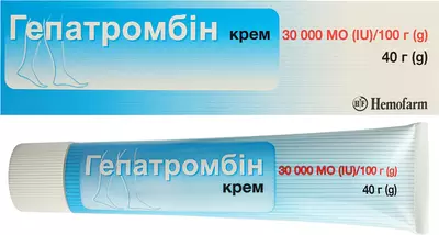 Гепатромбін крем 30000 МО/100 г туба 40 г — Фото 2