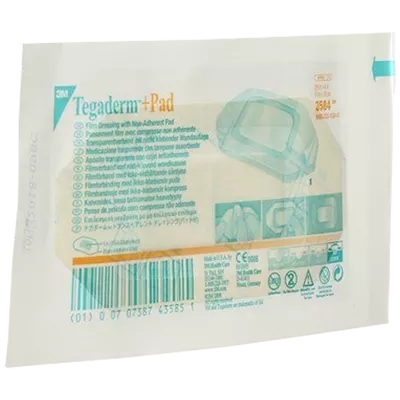 Пластырь повязка Тегадерм+Пед (Tegaderm+Pad) стерильная хирургическая прозрачная пленочная с абсорбирующей подушечкой размер 6 см*10 см 1 шт — Фото 1